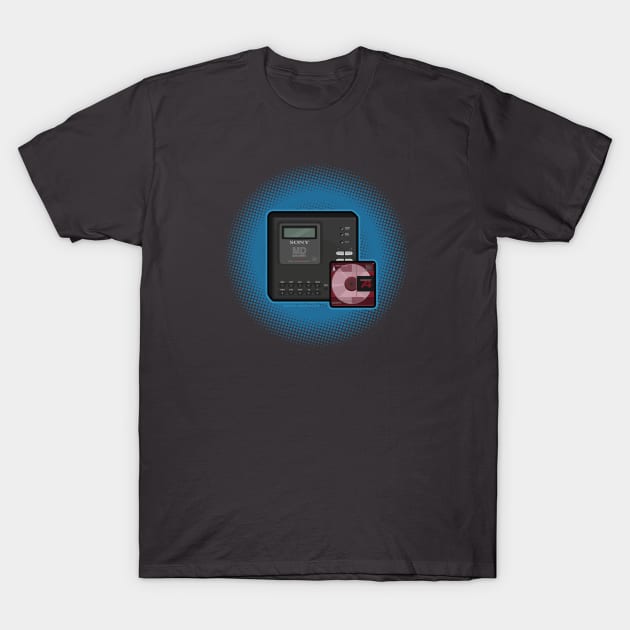 Sony MZ-1 MiniDisc Player introduced 1992 T-Shirt by markpaulik